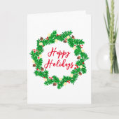 Prettige feestdagen feestelijke boodschap (Voorkant)