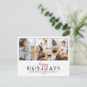 Prettige feestdagen Feestelijke Foliage Briefkaart (Staand voorkant)