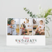 Prettige feestdagen Feestelijke Foliage Kaart (Staand voorkant)