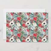 Prettige feestdagen Feestelijke Foliage Kaart (Achterkant)