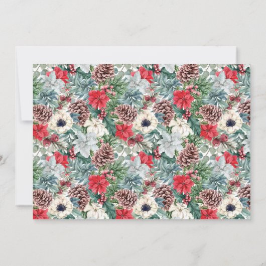 Prettige feestdagen Feestelijke Foliage Kaart (Achterkant)