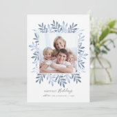 Prettige feestdagen Feestelijke Fotofoto Lijst Feestdagenkaart (Staand voorkant)