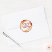 prettige feestdagen ""Feestelijke groeten Ronde Sticker (Envelop)