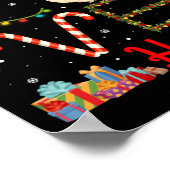 prettige feestdagen feestelijke kerstliefde poster (Hoek)