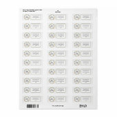 Prettige feestdagen Feestelijke Krans Kerstlabel Etiket (Full Sheet)