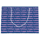 Prettige feestdagen Feestelijke tekst Retro roze b Groot Cadeauzakje (Voorkant)