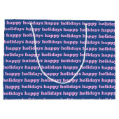 Prettige feestdagen Feestelijke tekst Retro roze b Groot Cadeauzakje (Achterkant)