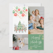 Prettige feestdagen Feestelijke winterscène Feestdagenkaart (Voorkant)