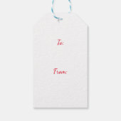 Prettige feestdagen Festief Cursive Script Gift La Cadeaulabel (Achterkant)