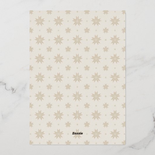 prettige feestdagen Festive Cream Script Photo Gol (Achterkant)