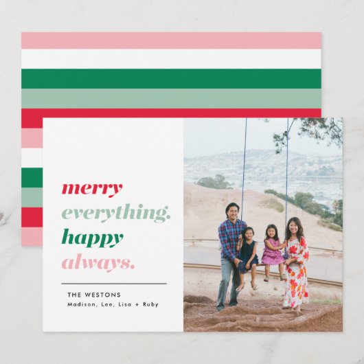 Prettige Feestdagen Fijne Kerstdag Foto Kerstdkaar Feestdagenkaart (Voorkant / Achterkant)