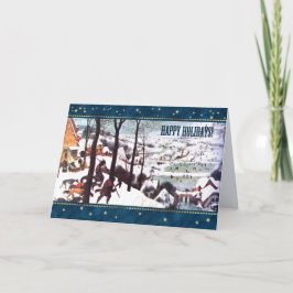 prettige feestdagen. Fijne Kunst Kerstmis Feestdagen Kaart