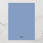 Prettige feestdagen Fir Pinecone Modern Blue Corpo (Achterkant)