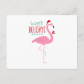 prettige feestdagen Flamingo Briefkaart (Voorkant)