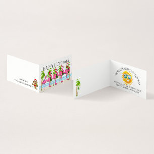 Prettige feestdagen Flamingo Style #holidayZ Kaart