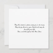 prettige feestdagen flat card (Achterkant)