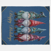 prettige feestdagen fleece deken (Voorkant (Horizontaal))