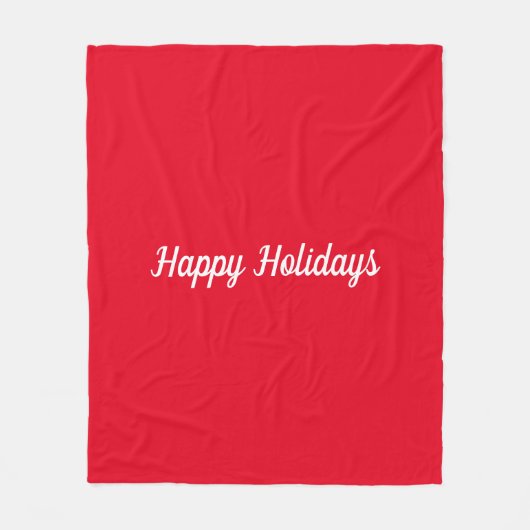 Prettige feestdagen fleece deken (Voorkant)
