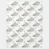 prettige feestdagen fleece deken (Voorkant)