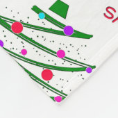 prettige feestdagen fleece deken (Hoek)
