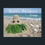 Prettige feestdagen Florida Christmas Snowman Sand<br><div class="desc">Prettige feestdagen Florida Merry Christmas Snowman Sandman</div>