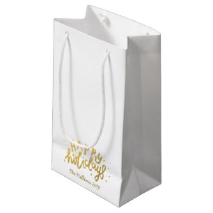 prettige feestdagen Folie Gold Kerstmis Klein Cadeauzakje