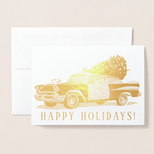  Prettige feestdagen Folie Kaarten (Voorkant met envelop)