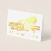 Prettige feestdagen Folie Kaarten (Voorkant)