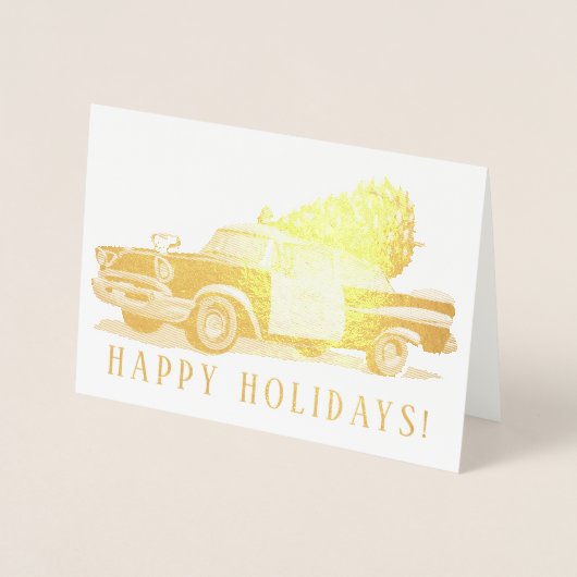  Prettige feestdagen Folie Kaarten (Voorkant)