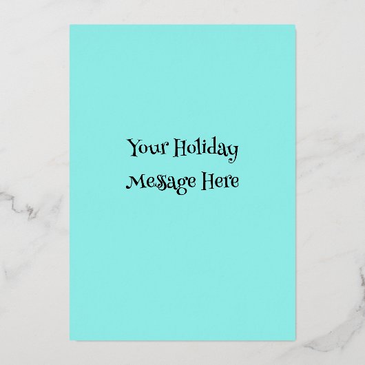 Prettige feestdagen Folie Leuke Sneeuwman (Achterkant)