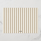 prettige feestdagen Forest Foliage Gold Foil-fotok (Achterkant)