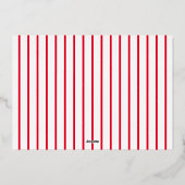 prettige feestdagen Forest Foliage Red Rose Gold P (Achterkant)