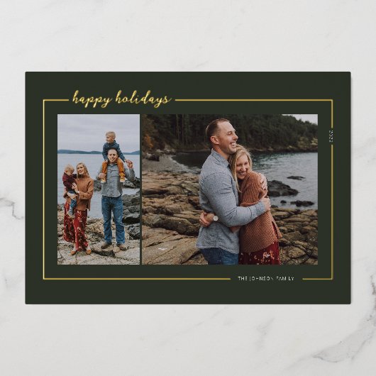 Prettige feestdagen Forest Green (Voorkant)