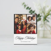 Prettige feestdagen Foto 3 Gepersonaliseerde vakan (Staand voorkant)