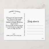 Prettige feestdagen Foto Boog, Leuke Doodle tekeni (Achterkant)