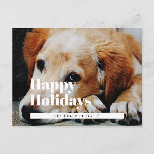 Prettige feestdagen foto briefkaart (Voorkant)