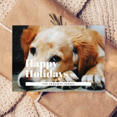 Prettige feestdagen foto briefkaart