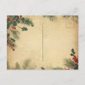 Prettige feestdagen Foto Briefkaart (Achterkant)