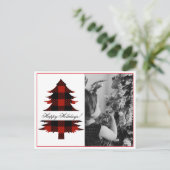 prettige feestdagen Foto Buffalo Plays Briefkaart (Staand voorkant)