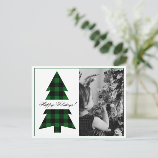 prettige feestdagen Foto Buffalo Plays Briefkaart (Staand voorkant)