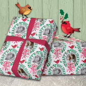 prettige feestdagen foto cadeaupapier