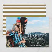 prettige feestdagen FOTO FLAT-KAART Feestdagenkaart (Voorkant / Achterkant)