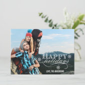 prettige feestdagen FOTO FLAT-KAART Feestdagenkaart (Staand voorkant)