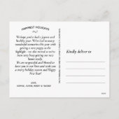 Prettige feestdagen Foto Fun Classic Plaid Modern (Achterkant)