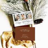 Prettige feestdagen Foto: Kaart, moderne vrolijke  Kaart