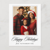 Prettige feestdagen Foto Kerstgroet (Voorkant)