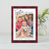 Prettige Feestdagen Foto Kerstkaart (Staand voorkant)