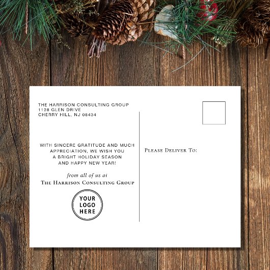 prettige feestdagen Foto Logo Corporate Kerstmis