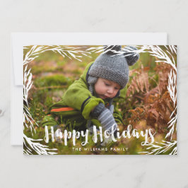 prettige feestdagen foto Lovely Pine Family Feestdagenkaart