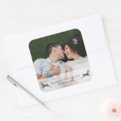 Prettige feestdagen Foto met Deer Sticker (Envelop)